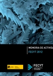 FECYT Activity Report 2012