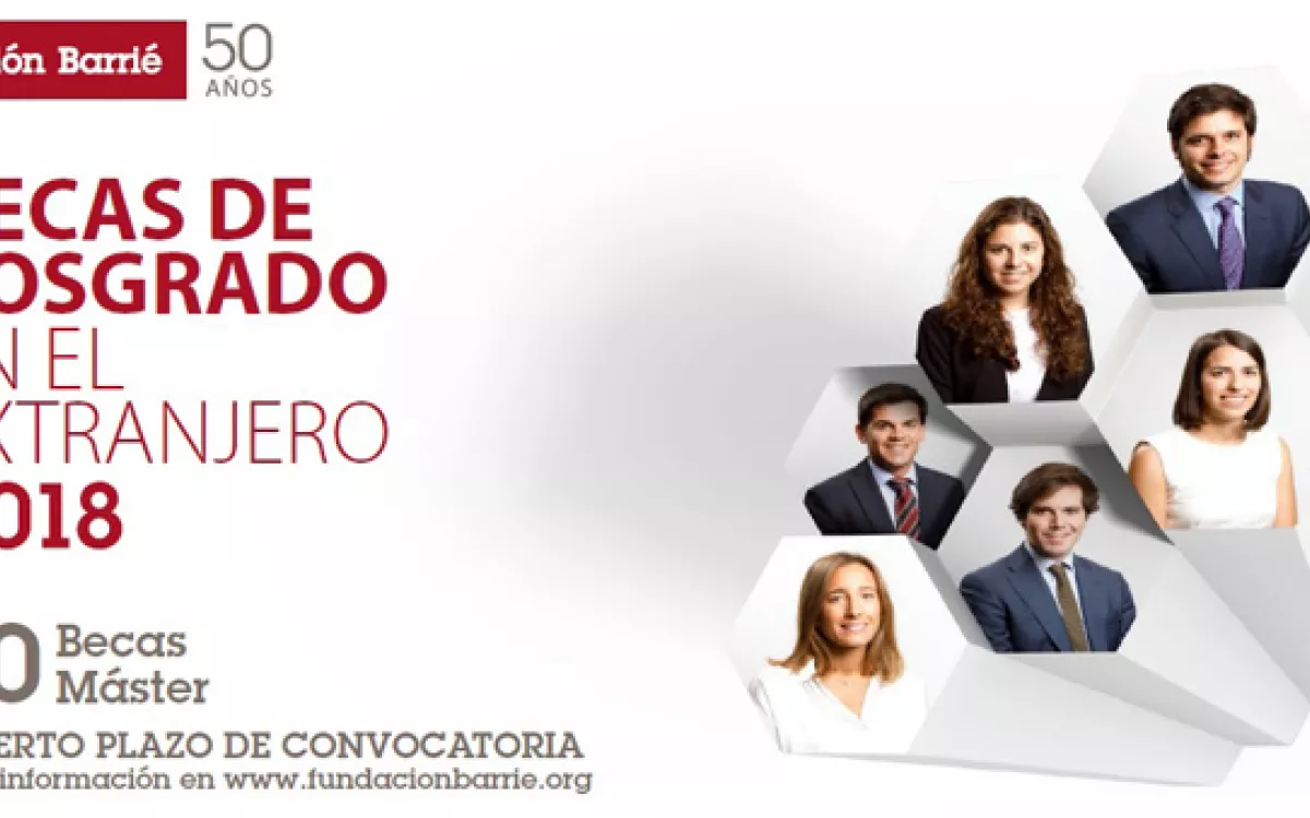 La Fundación Barrié convoca 10 becas de posgrado en el extranjero en 2018