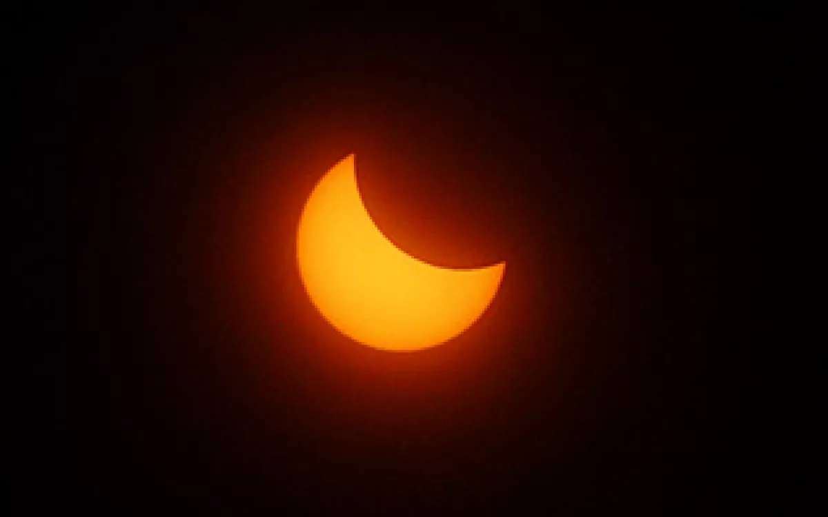 El eclipse solar se pudo observar desde el MUNCYT de Alcobendas
