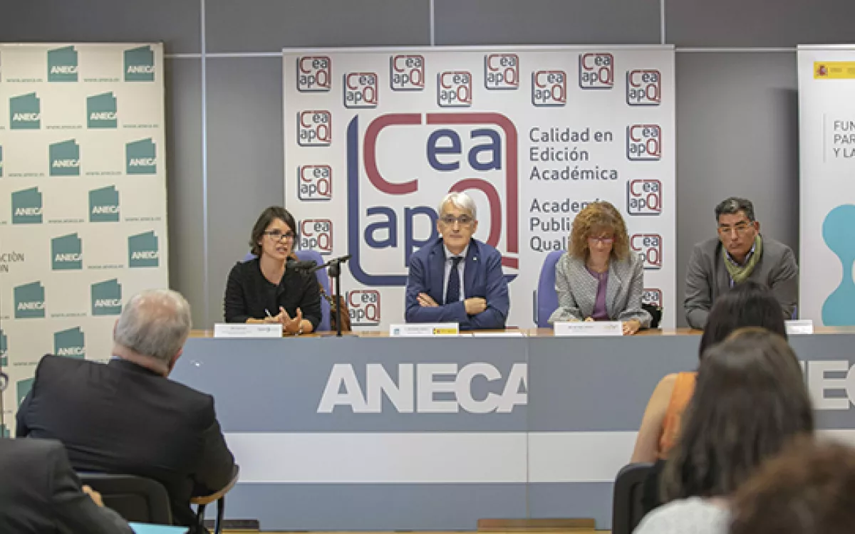 FECYT, ANECA y UNE entregan los certificados del sello de calidad en edición académica CEA-APQ 