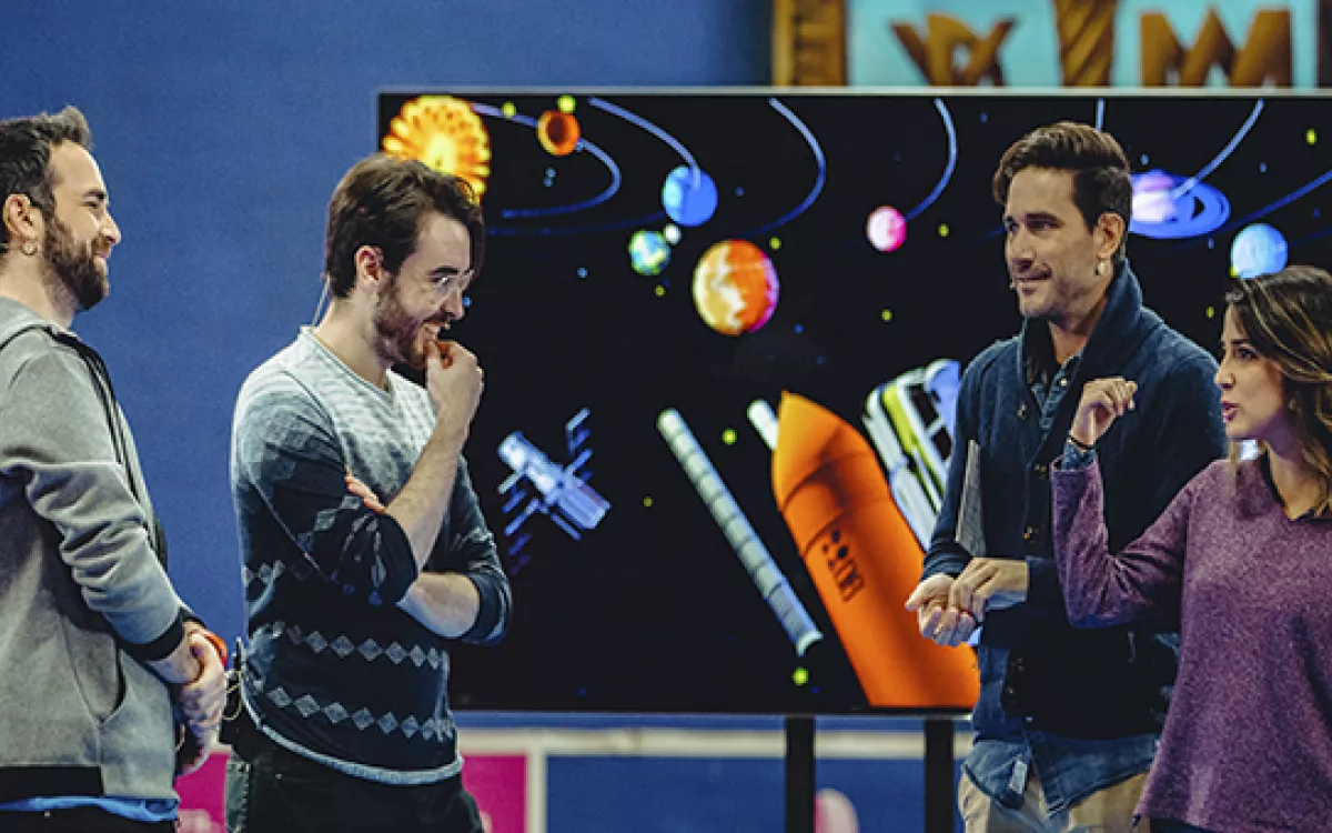 El youtuber de ciencia José Luis Crespo visita #Sciencetruck9 en Málaga para hablar de cambio climático