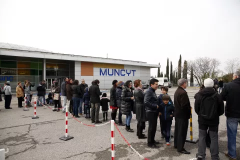El eclipse solar se pudo observar desde el MUNCYT de Alcobendas