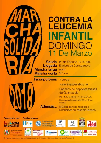 Primera marcha solidaria contra la leucemia infantil en Cartagena 