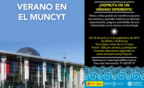 Verano en el MUNCYT hasta el 4 de septiembre en Alcobendas y A Coruña