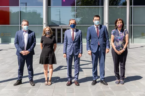 El Ministro de Ciencia e Innovación, Pedro Duque, visita la sede de Alcobendas del MUNCYT