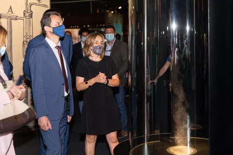 El Ministro de Ciencia e Innovación, Pedro Duque, visita la sede de Alcobendas del MUNCYT