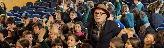 Eudald Carbonell imparte una conferencia para niños en el MUNCYT de Alcobendas