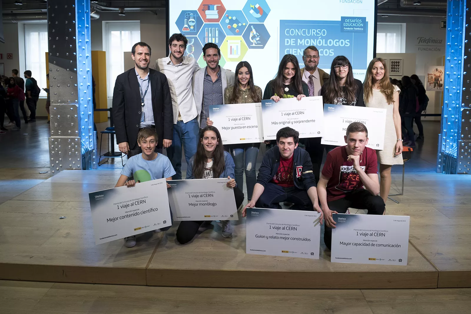 Premio a los mejores monologuistas científicos de 3º y 4º de la ESO