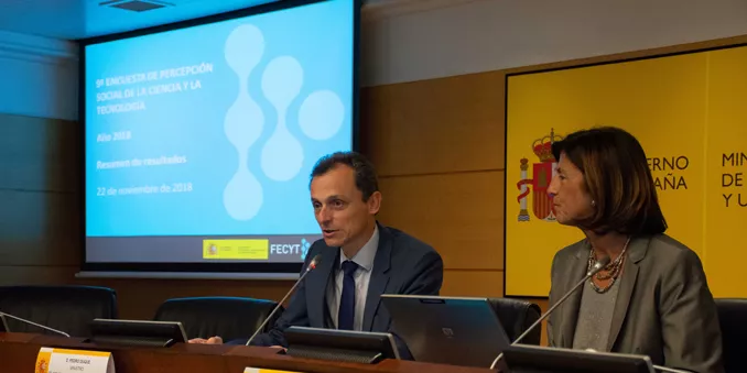 Principales resultados de la Encuesta de Percepción Social de la Ciencia 2018